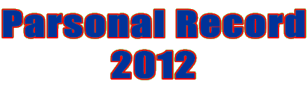 Parsonal Record 2012