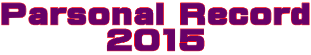 Parsonal Record 2015